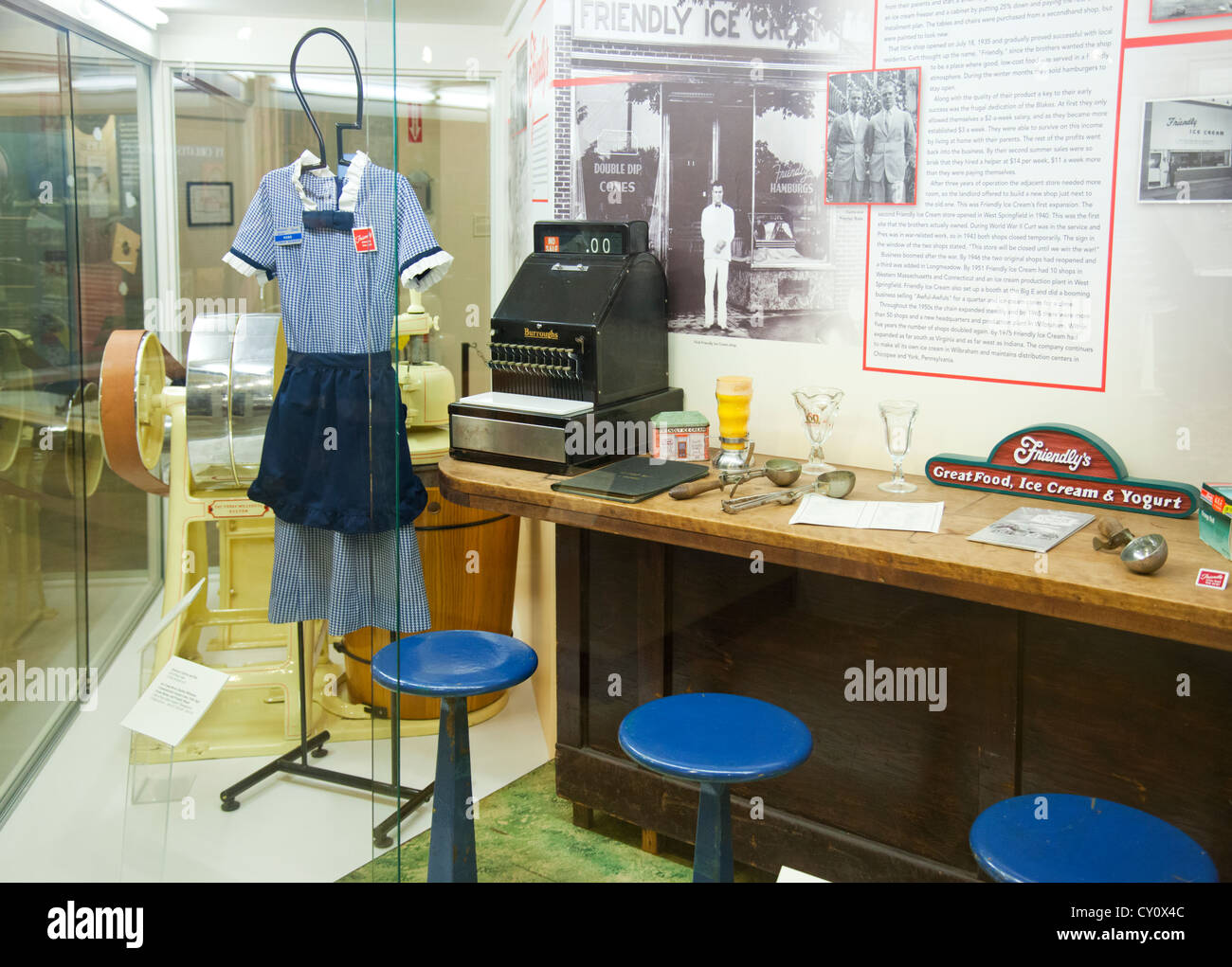 Friendly ice cream Museum of Springfield history Stock Photo Alamy
