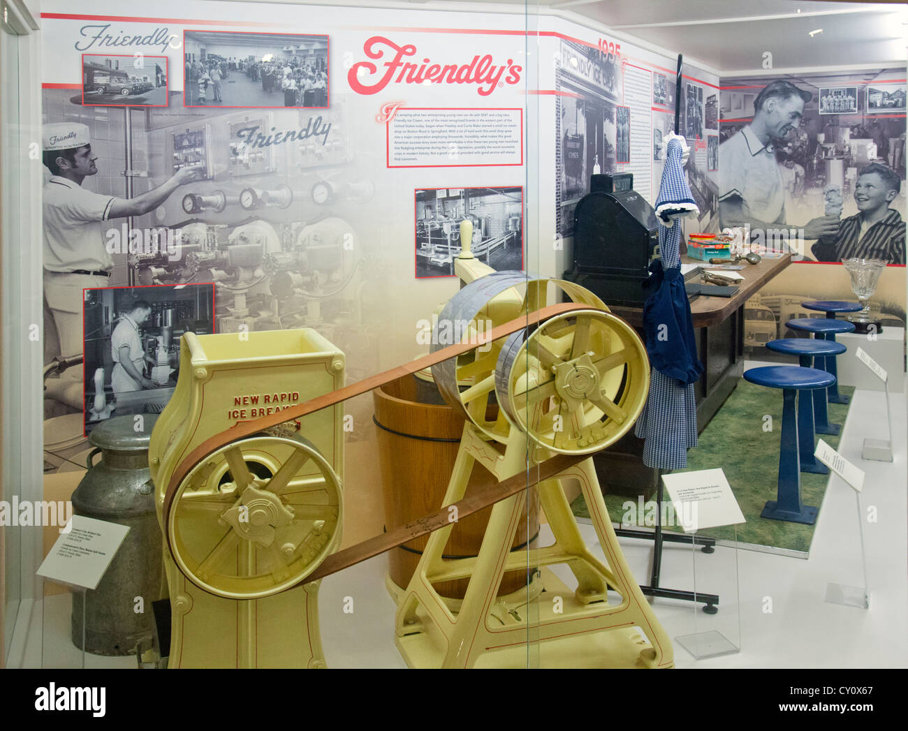 Friendly ice cream Museum of Springfield history Stock Photo Alamy