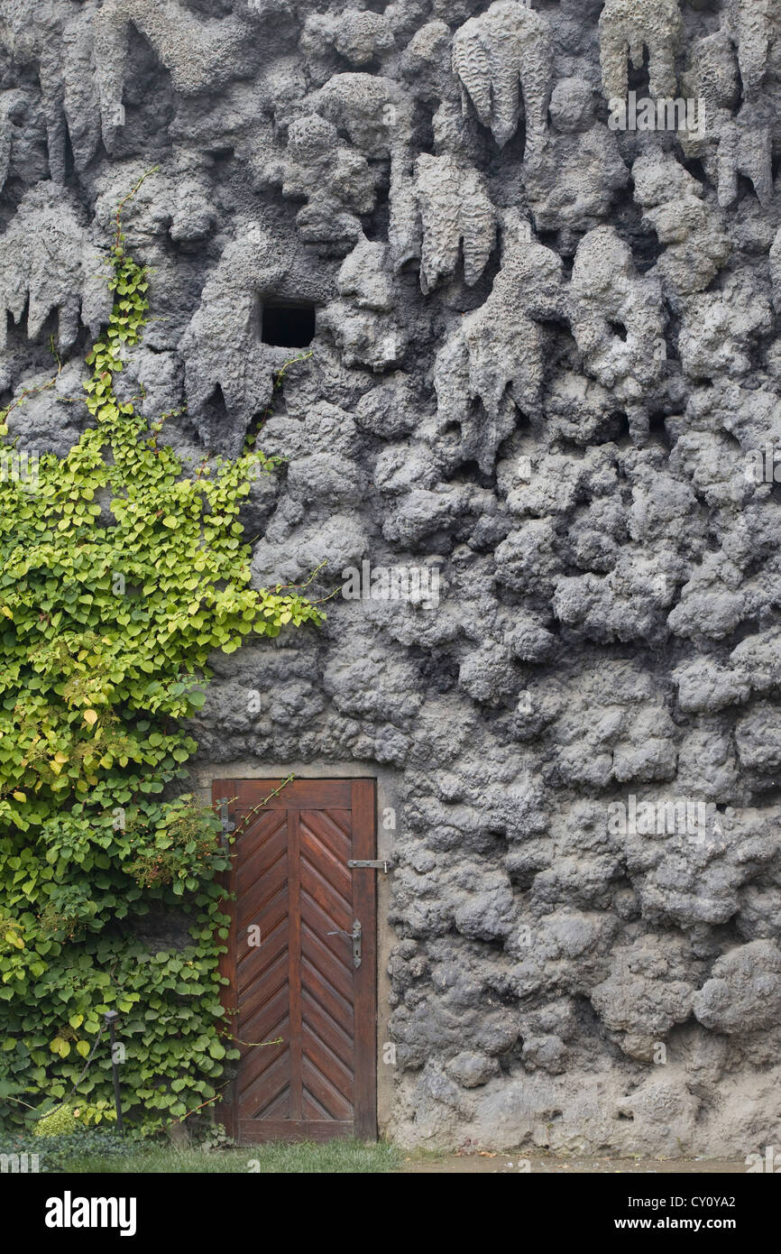 Wallenstein Garden and Palace Krapnikova Dripstone Wall Prague Stock