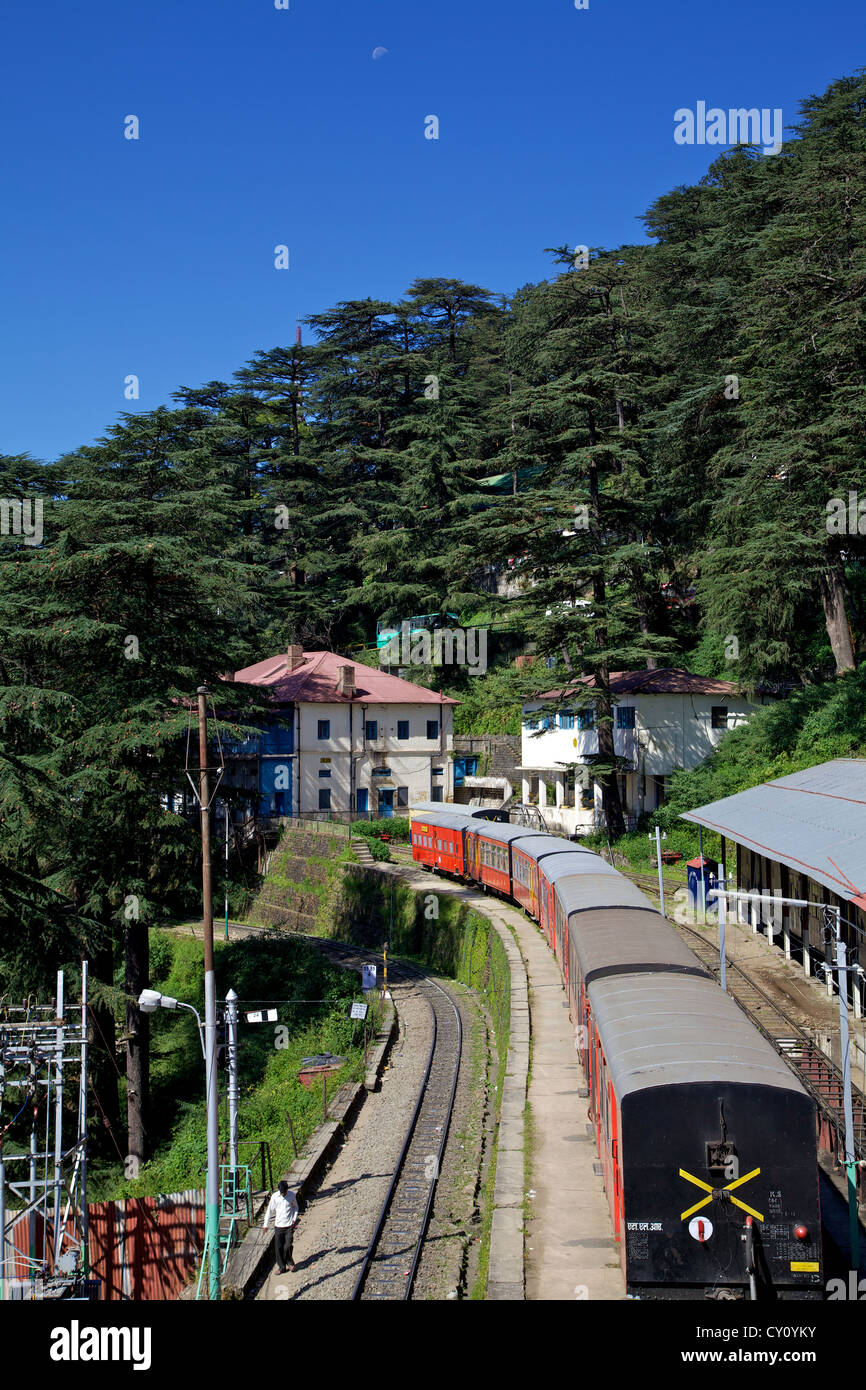 Shimla railway station, heritage toy train, Shimla, India Stock Photo