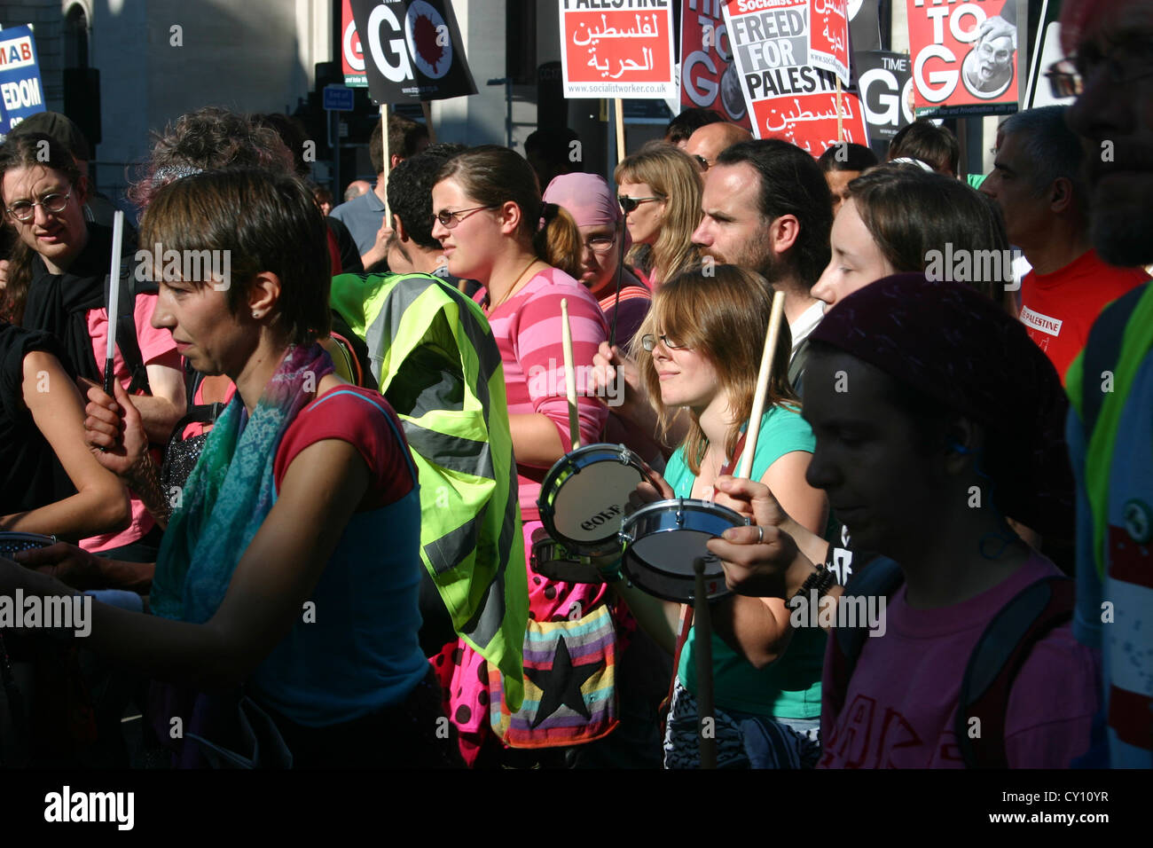 Protest March Manchester Stock Photo Alamy