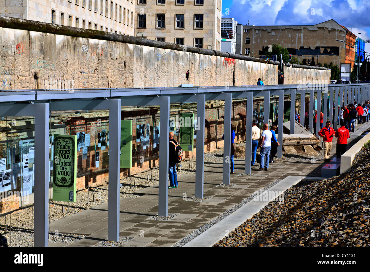 Topography of Terror Documentation Center and exhibition. Berlin Germany Stock Photo