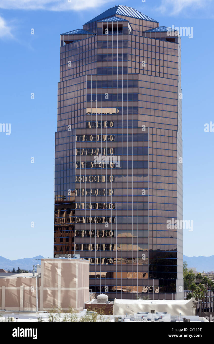 Office block skyscraper downtown Tucson, Arizona USA Stock Photo