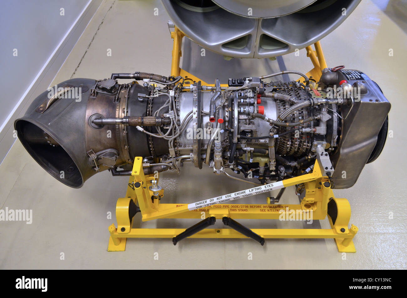 Rolls Royce Gnome turboshaft jet engine Stock Photo