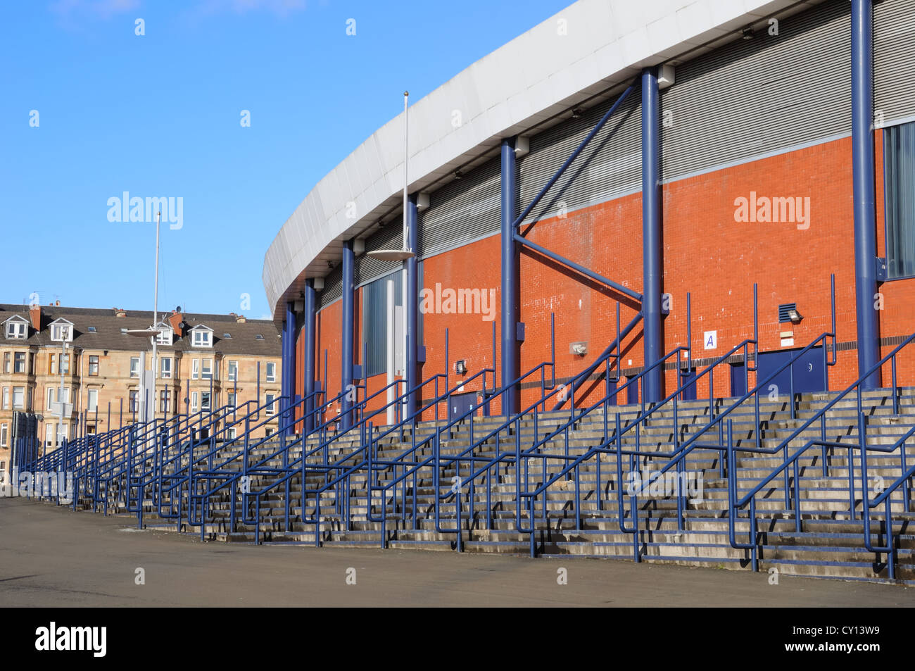 West stand of Hampden Park stadium in Mount Florida, Glasgow, Scotland, UK Stock Photo