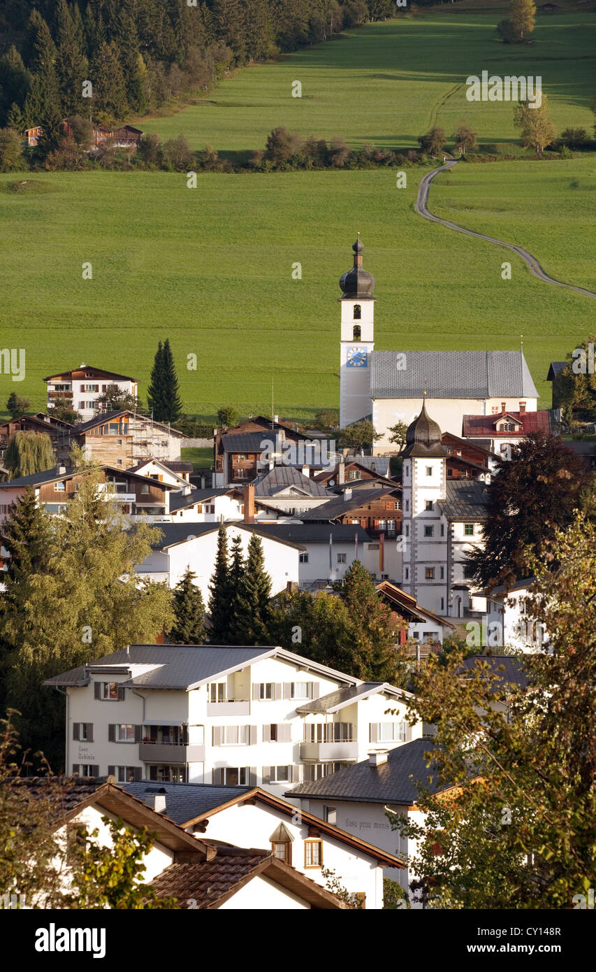 The alpine village of Flims, Graubunden, Switzerland Europe Stock Photo