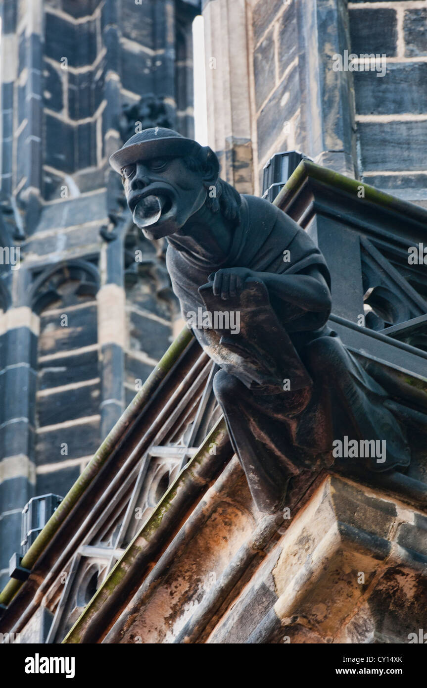 gargoyles on St Vitus Cathedral at Prague Castle, Prague, Czech