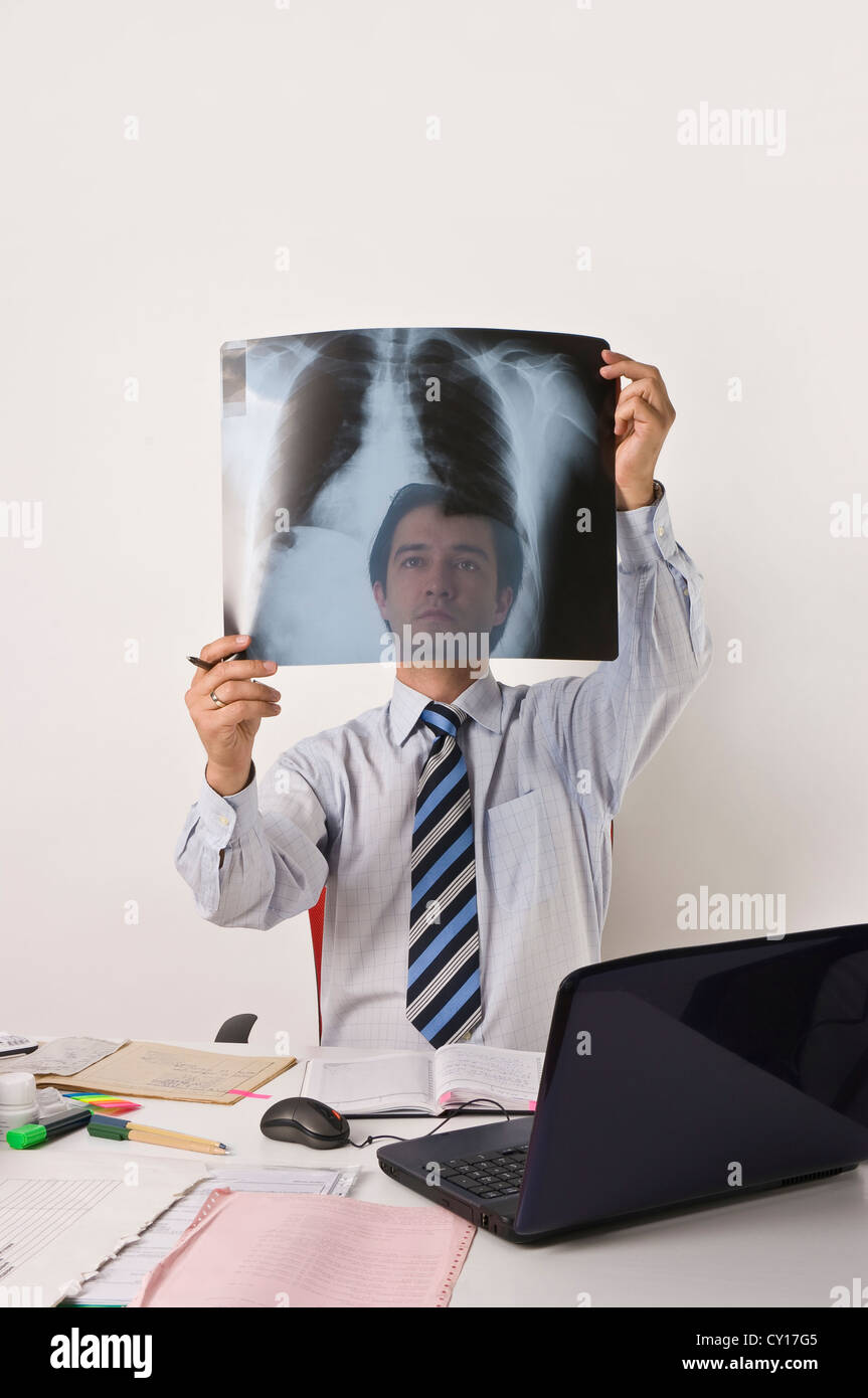 Professional clinical research monitor at working place Stock Photo Alamy