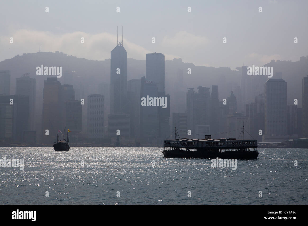 seafront of Hongkong Island Stock Photo