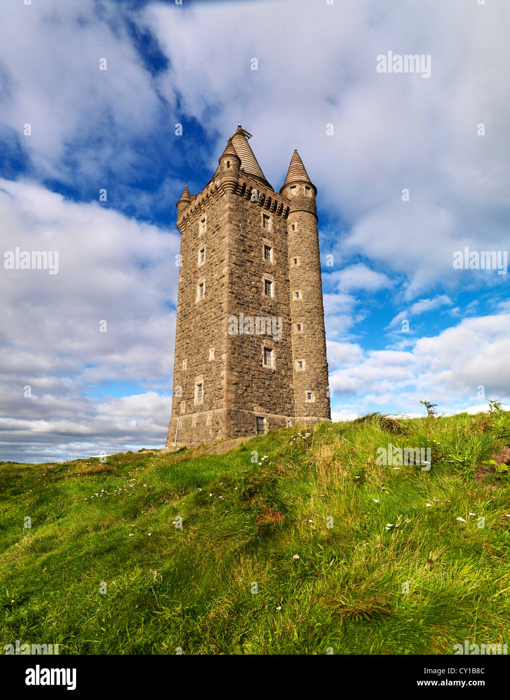 Scrabo Tower, Co. Down, Northern Ireland Stock Photo