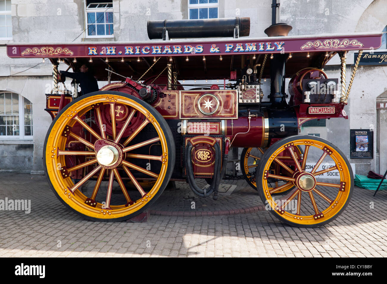 Burrell Showmans Road Locomotive, 2342 "The Vanguard" on display at the Ramsgate Harbour Steam event.