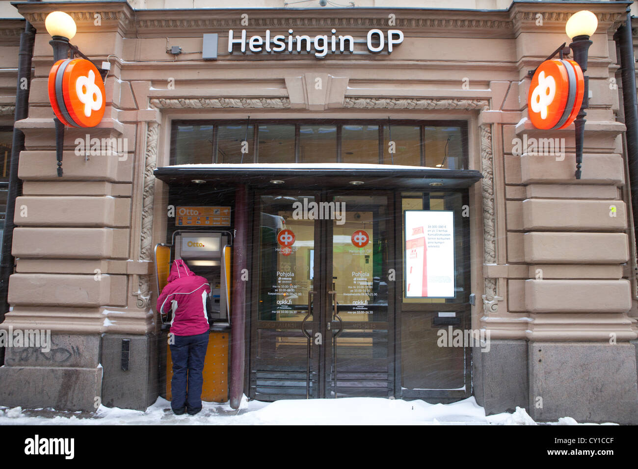 Bank in downtown Helsinki Stock Photo - Alamy