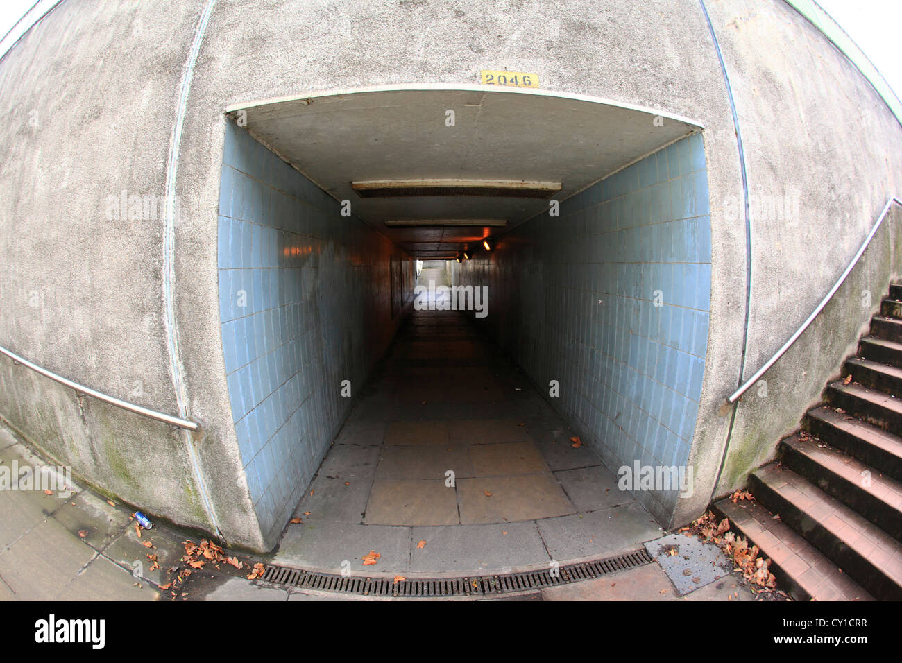 An urban pedestrian subway or underpass, Kidderminster, Worcestershire