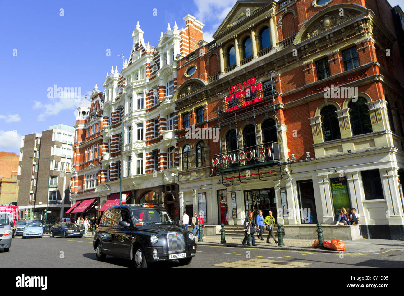 Royal Court Theatre in Sloane Square, London. Stock Photo