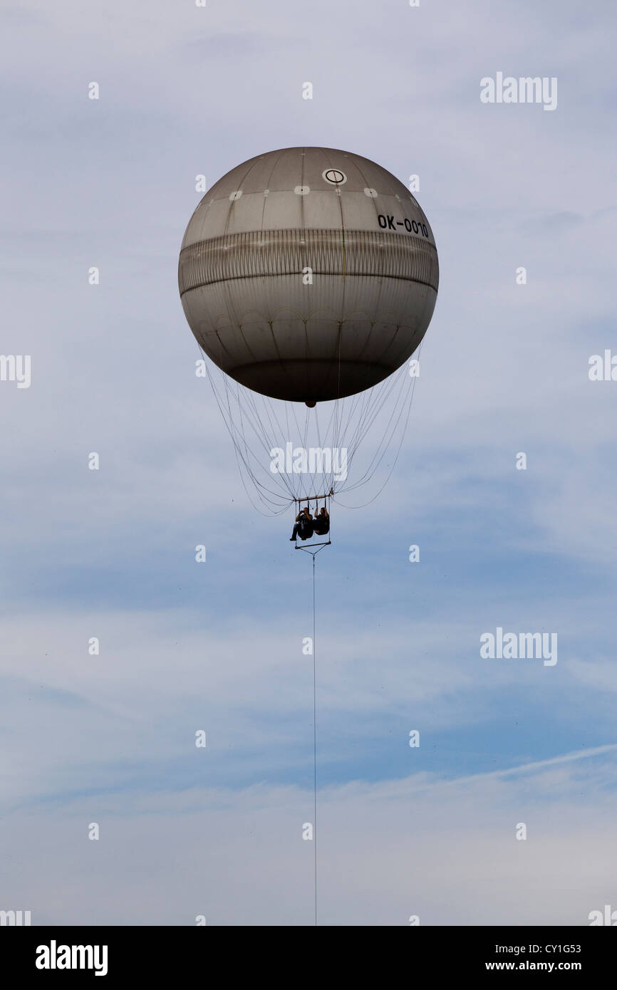 Tethered Balloon Ride over the city of Prague Stock Photo - Alamy