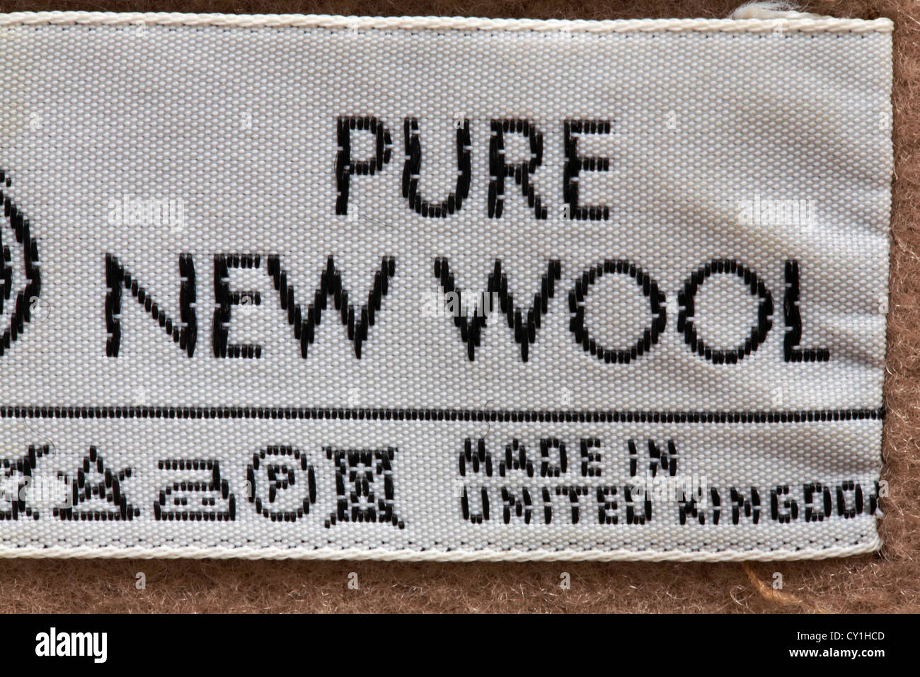 Care label wool hires stock photography and images Alamy