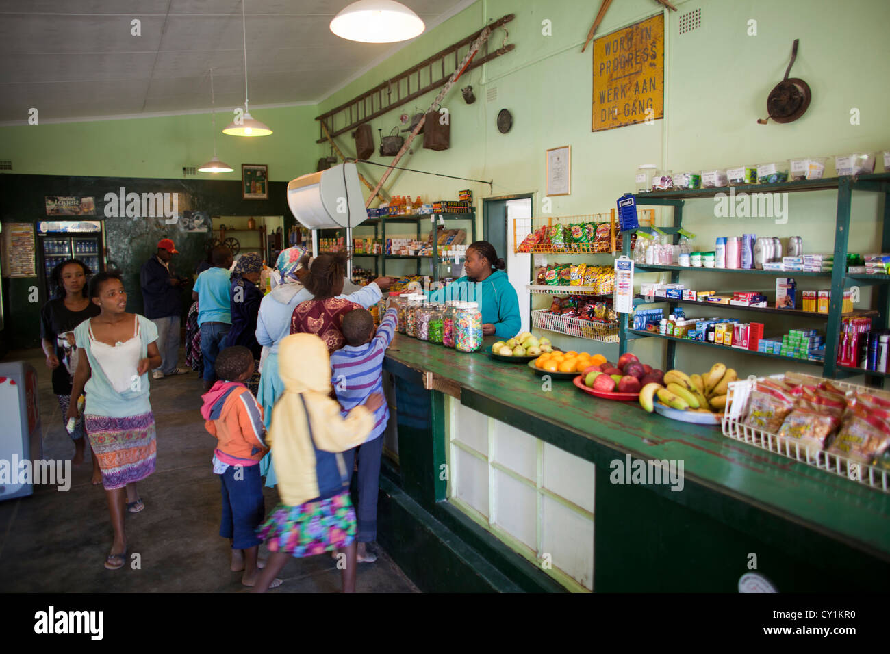 shop in solitair, settlement in central namibia Stock Photo