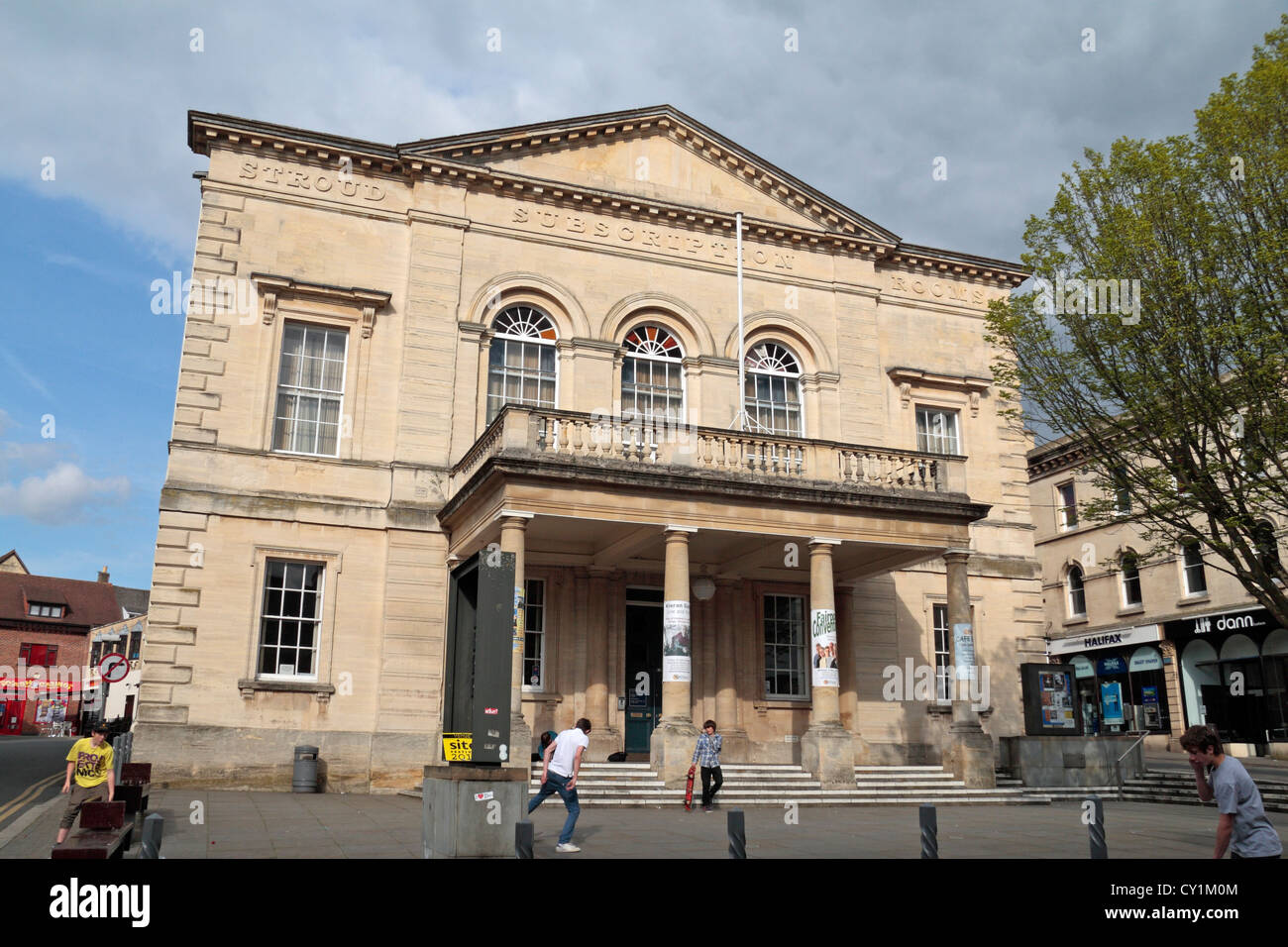 The Stroud Subscription Rooms (entertainment venue) in George Square, Stroud, Gloucestershire, UK. Stock Photo
