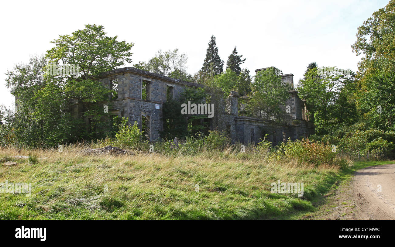 Guisachan House, now derelict, was the home of Lord and Lady Tweedmouth