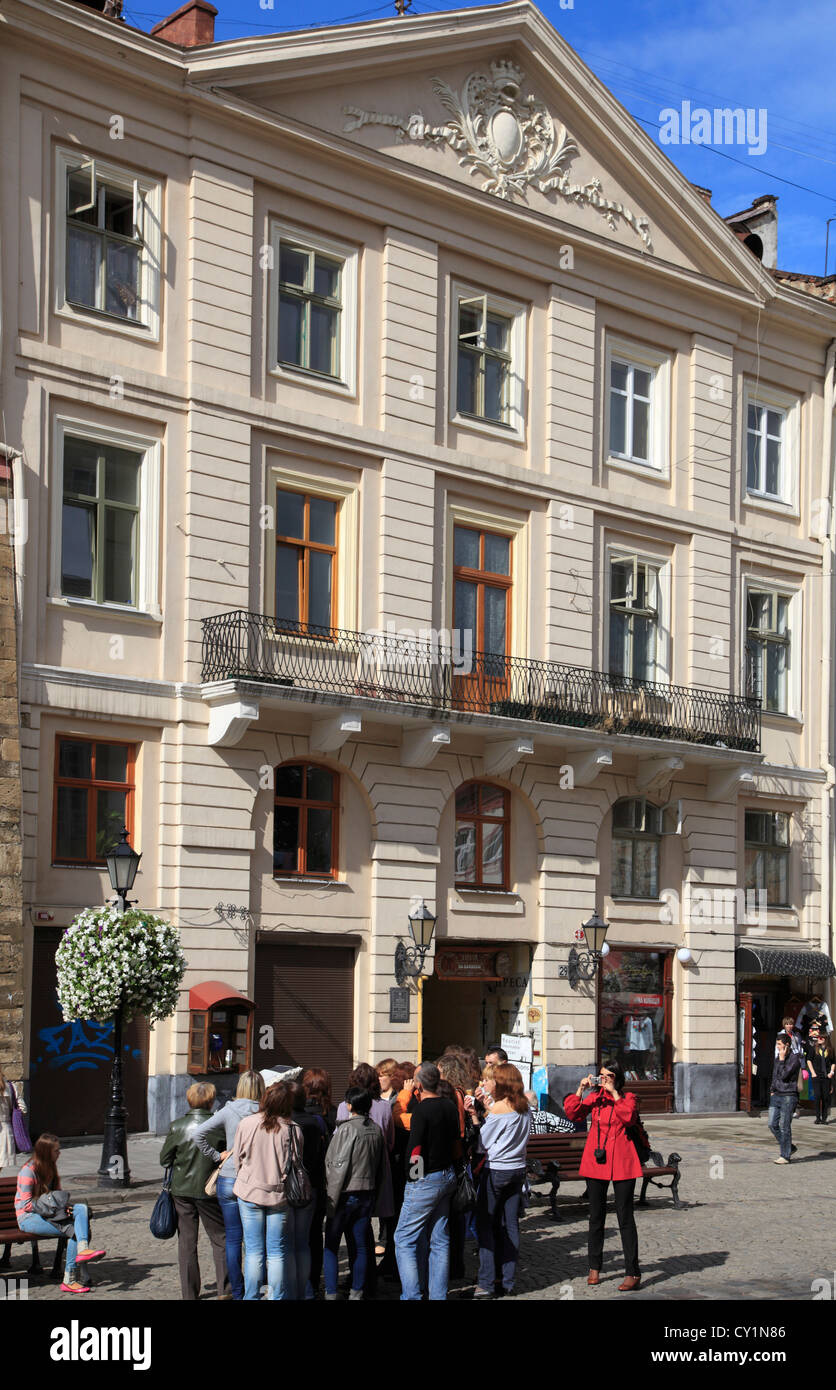 Ukraine, Lviv, Rynok Square, people Stock Photo Alamy