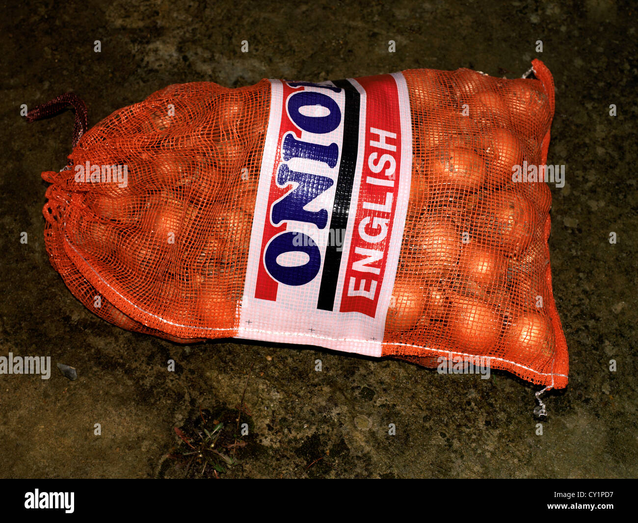 Sack of Onions Stock Photo Alamy