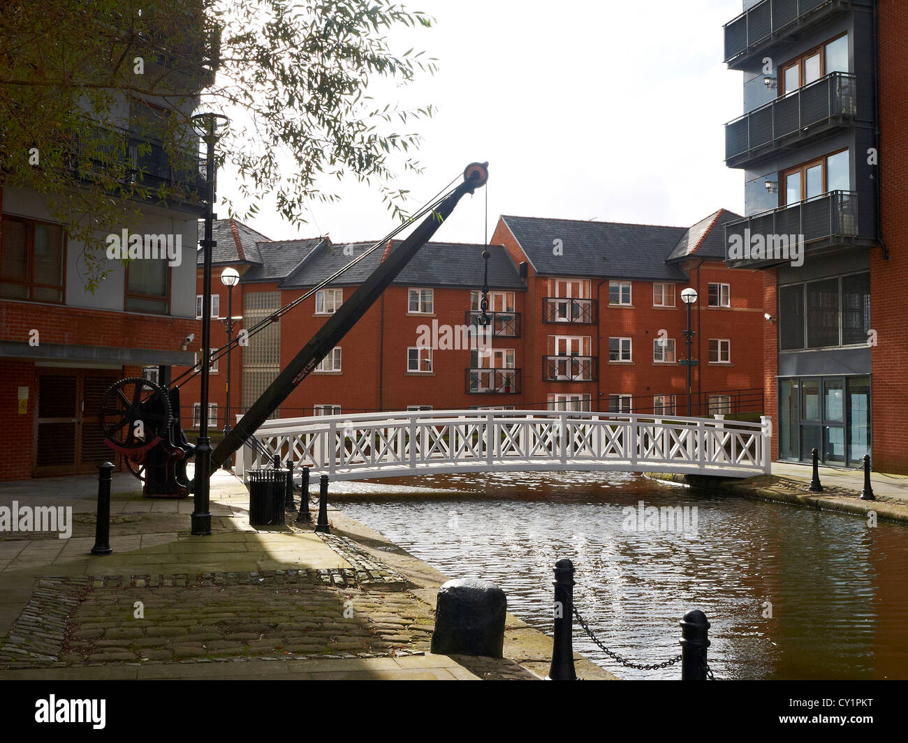 Paradise Wharf on the Ashton Canal in Piccadilly city centre Manchester UK Stock Photo