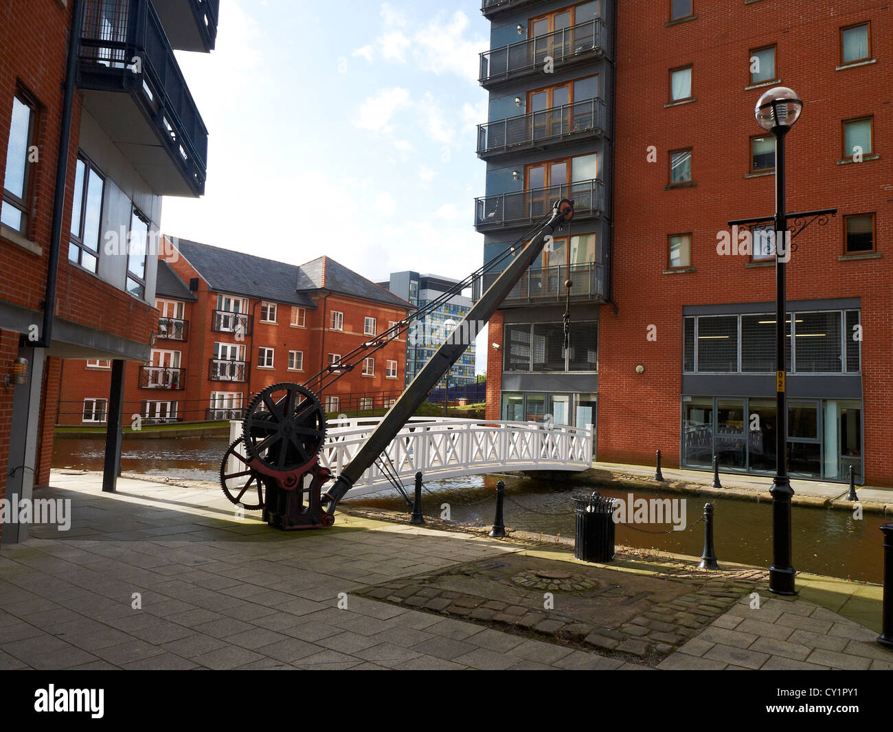 Paradise Wharf on the Ashton Canal in Piccadilly city centre, Manchester UK Stock Photo