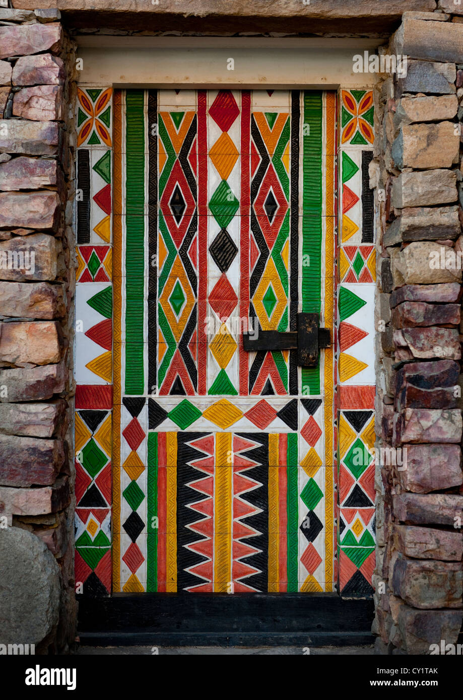 Bin Hamsan House Decoration, Asir Area, Saudi Arabia Stock Photo - Alamy