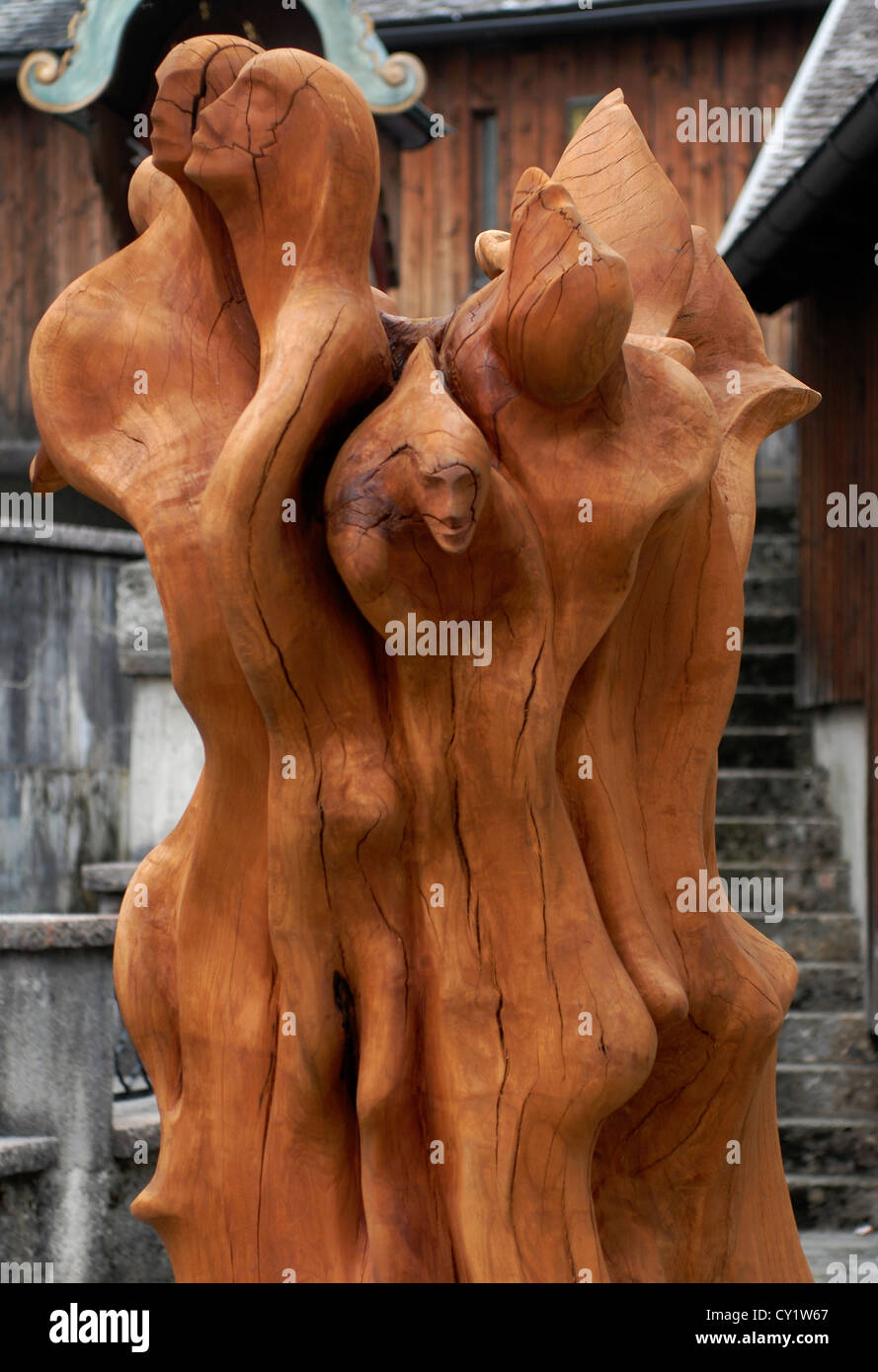 community, Lackner, Ferdinand, Kapitelplatz, Sculpture Die Gemeinschaft, Salzburg,  Austria, Europe Stock Photo