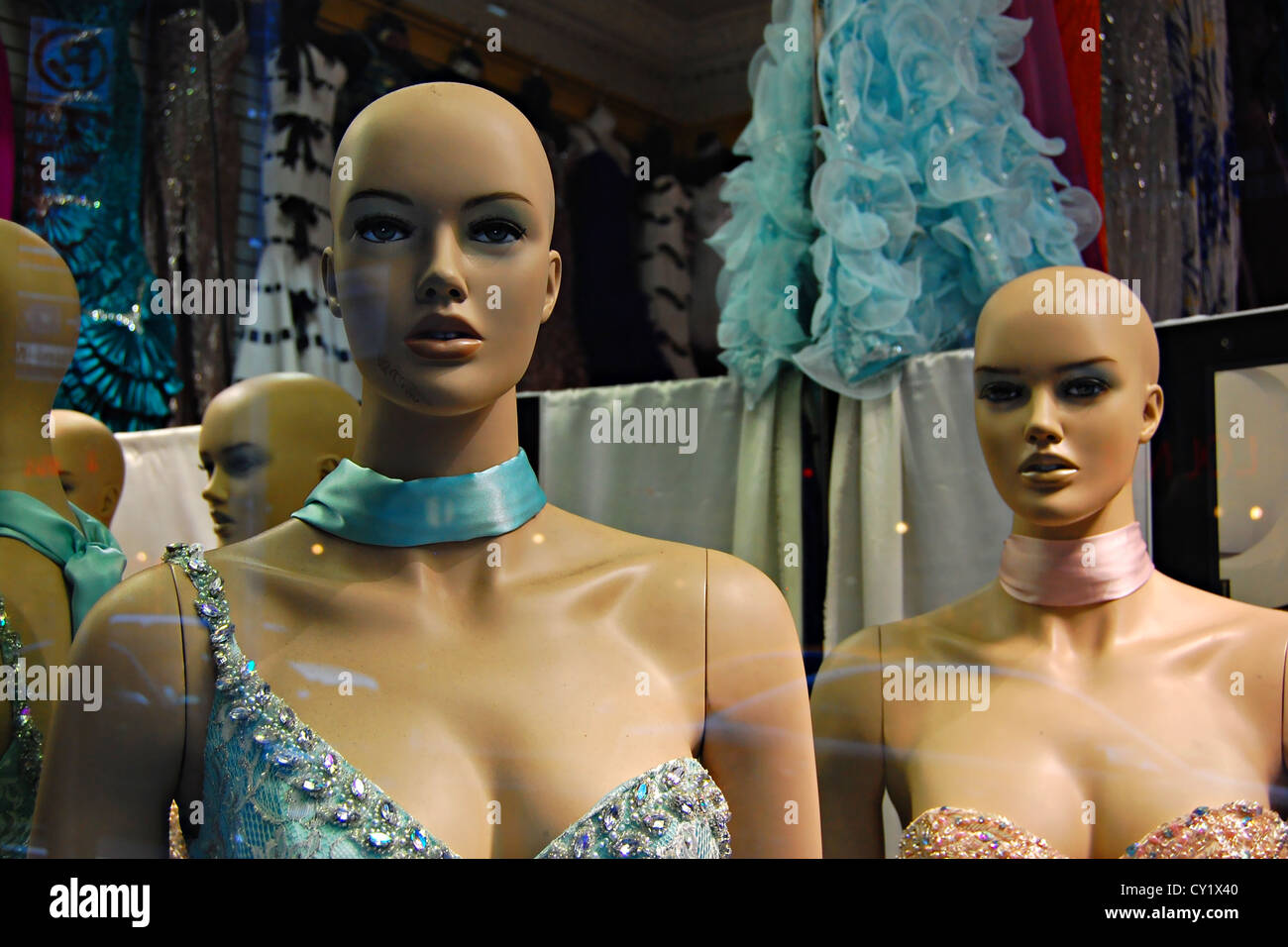Mannequins on 38th Street, New York Stock Photo