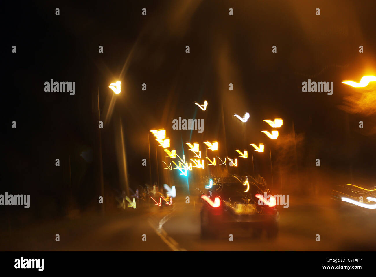 Lights on motorway hi-res stock photography and images - Alamy