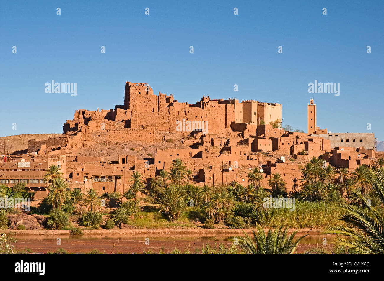 NORTH AFRICA MOROCCO Ouarzazate Taourirt Kasbah UNESCO restored Kasbah Stock Photo