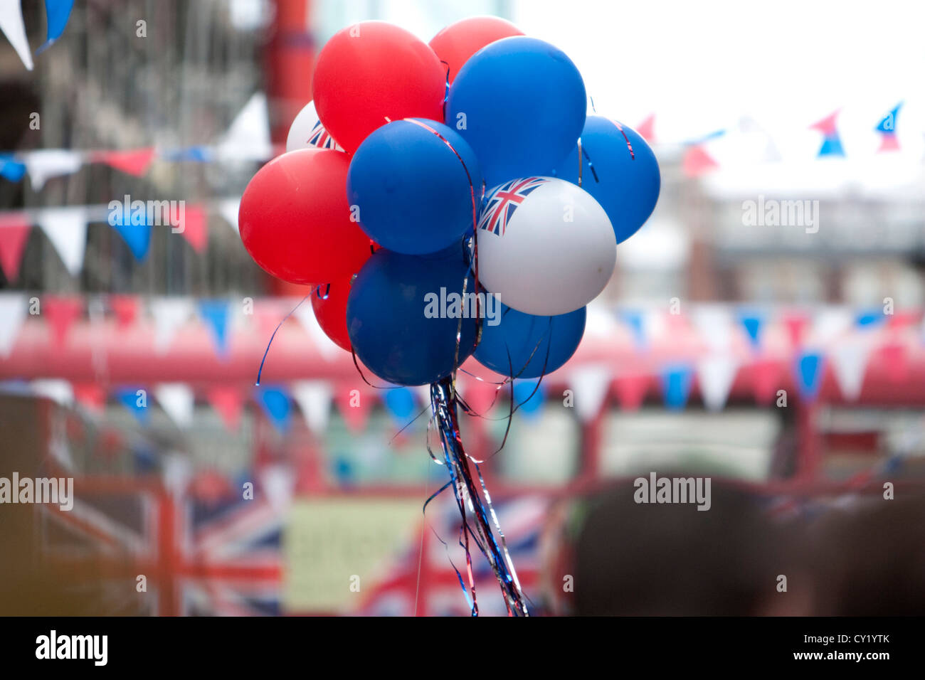 Queen Elizabeth diamond jubilee celebrations at a street party in