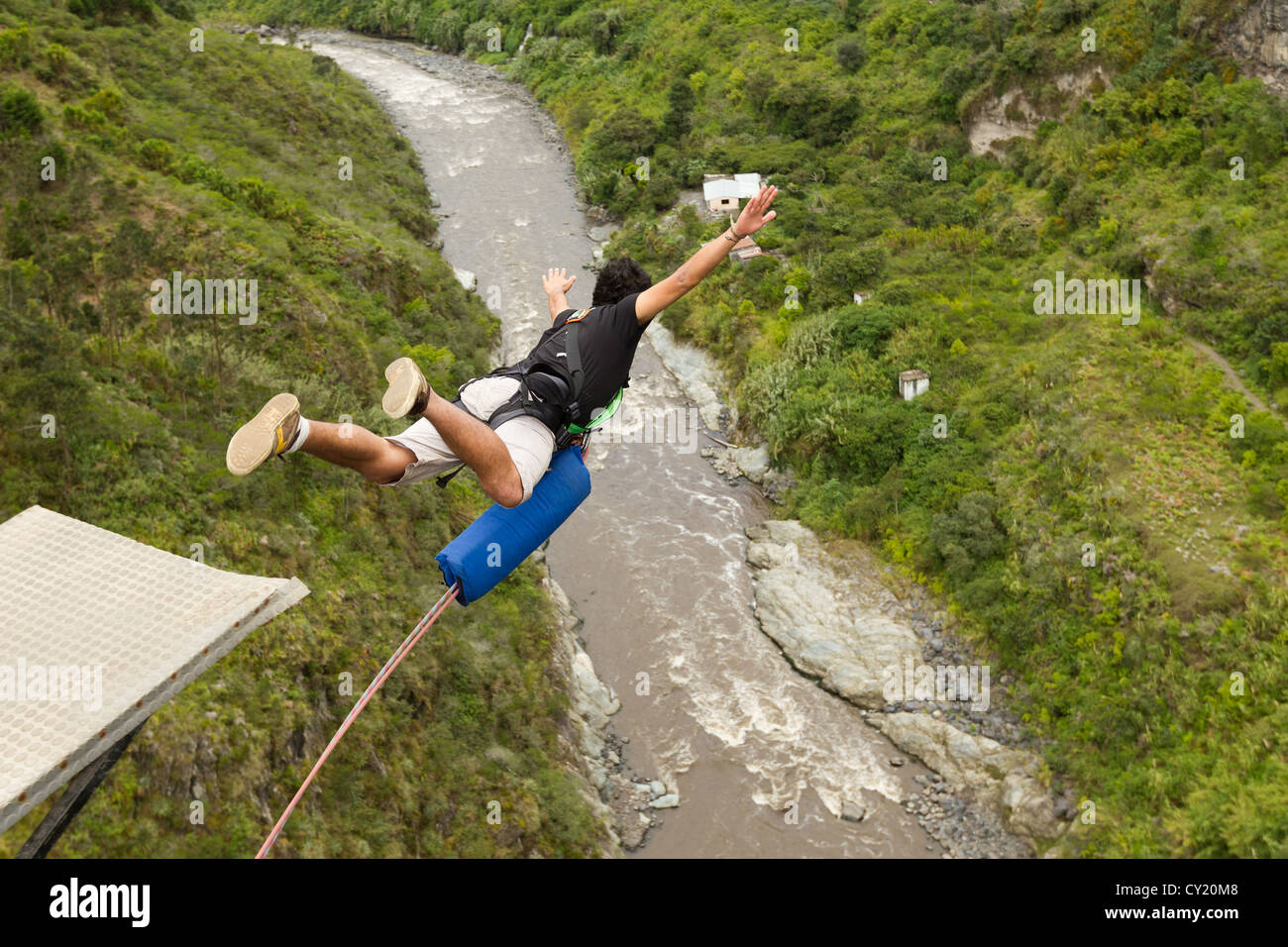 Bungee Jump Sequence In Banos De Agua Santa Ecuador San Francisco