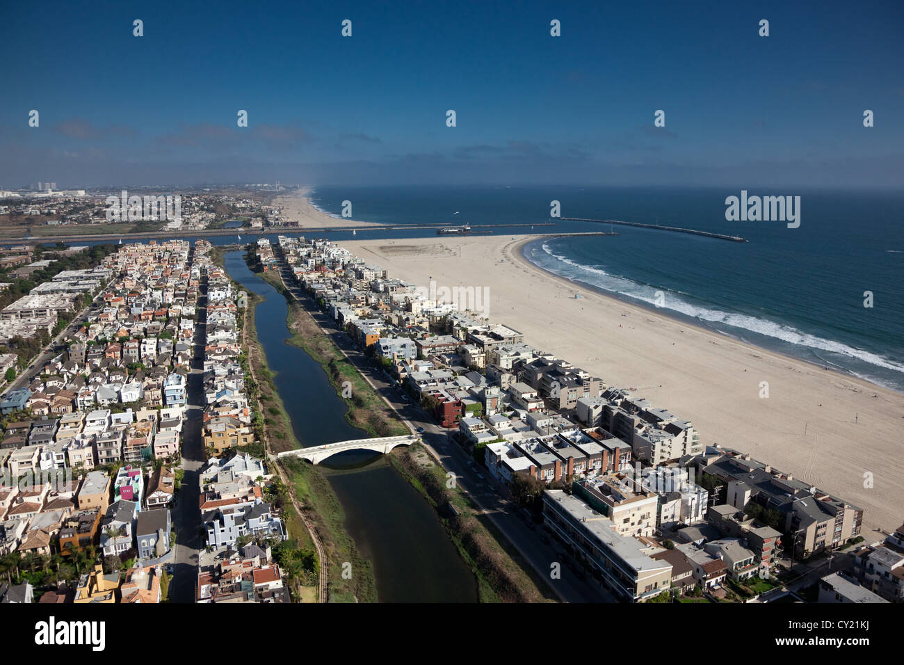 Los angeles venice aerial hi-res stock photography and images - Alamy