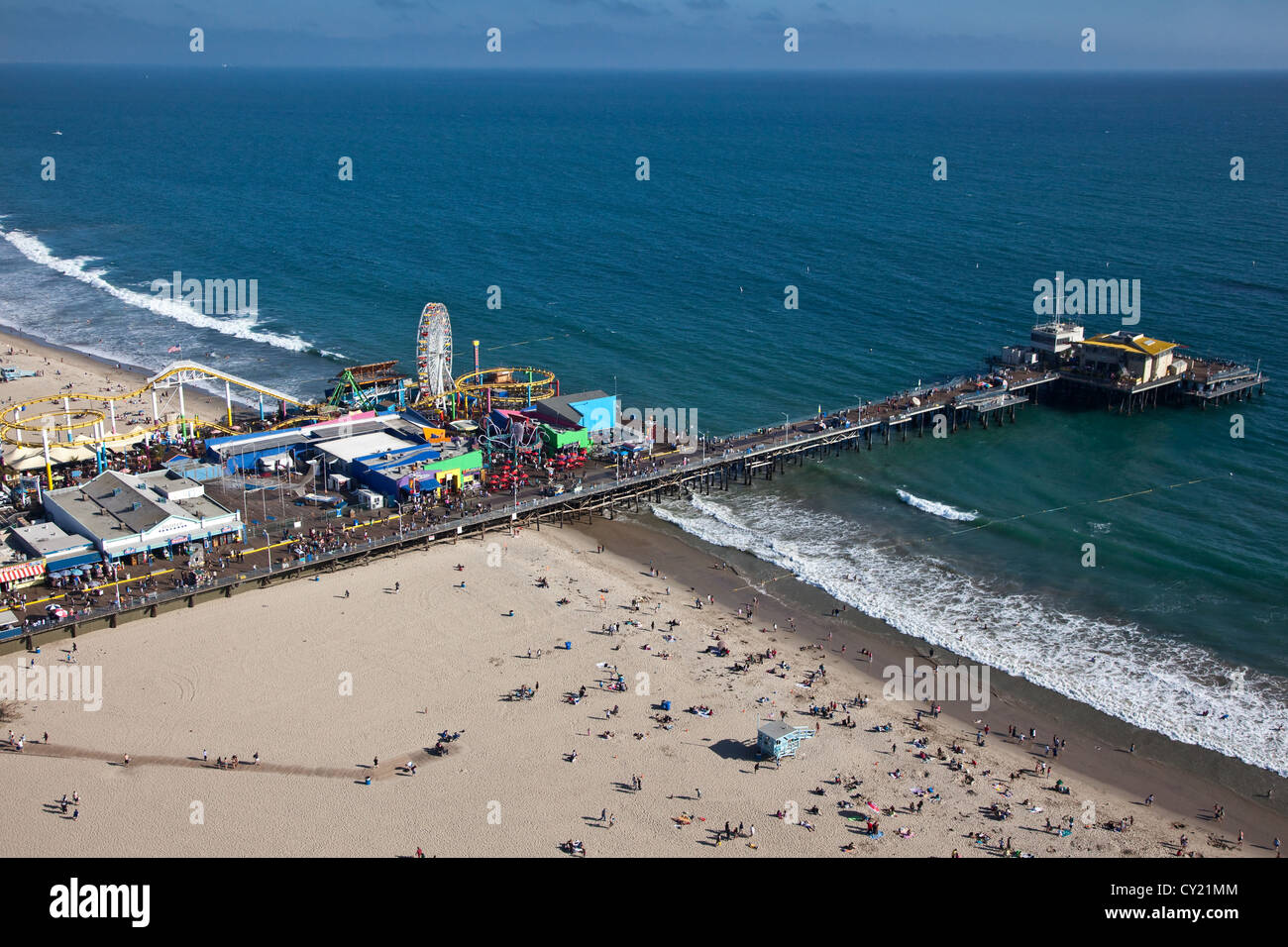 Santa monica california wharf hi-res stock photography and images - Alamy