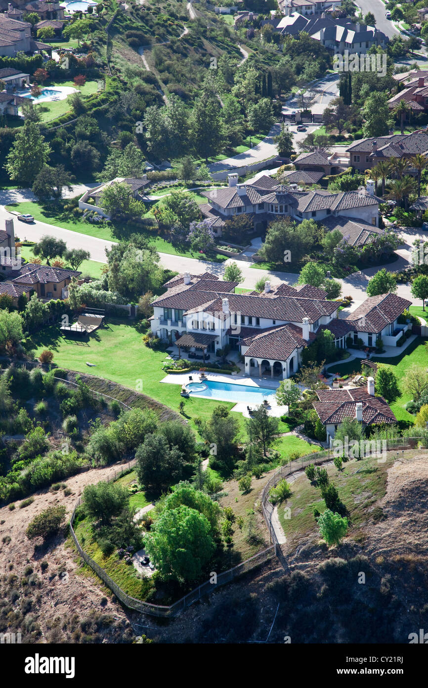 Justin Bieber's Calabasas mansion, California Stock Photo Alamy