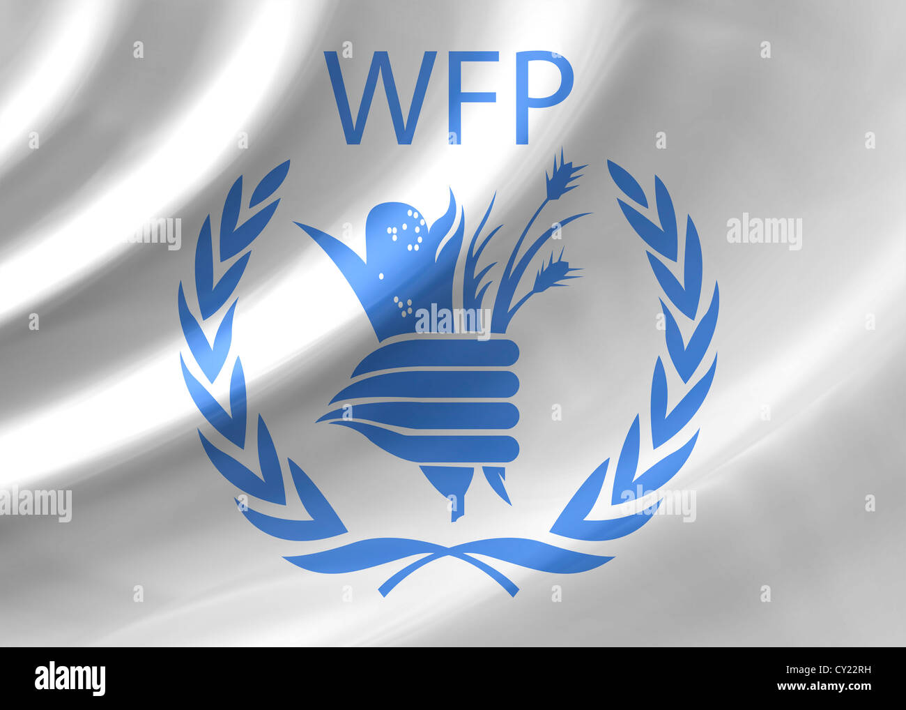 WFP - World Food Programme logo flag symbol icon Stock Photo