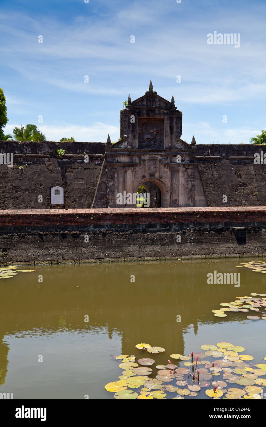 Water around Fort Santiago in Manila, Philippines Stock Photo