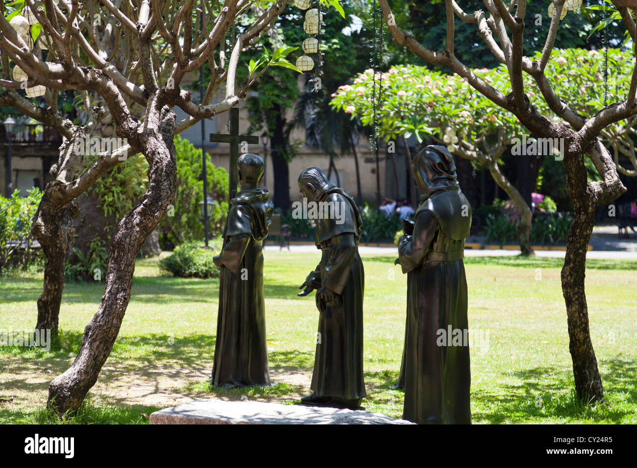 In the Park of Fort Santiago in the Old Town of Manila, Philippines Stock Photo