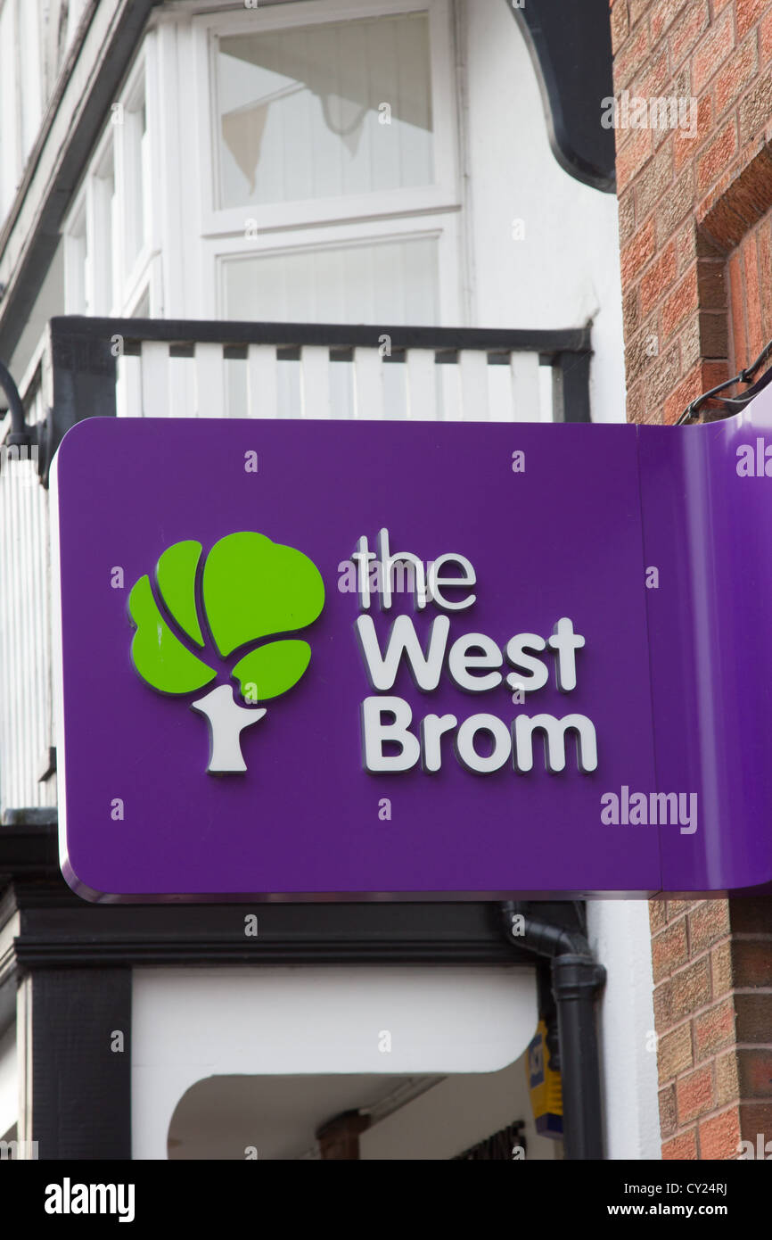 The West Brom Building Society sign Stock Photo