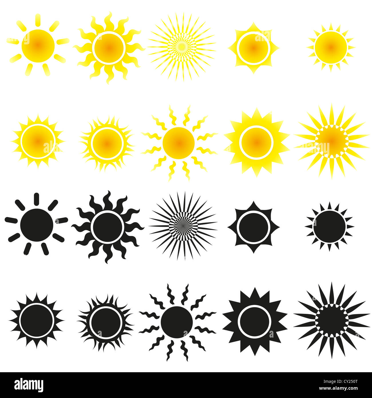 Sun vectors hi-res stock photography and images - Alamy