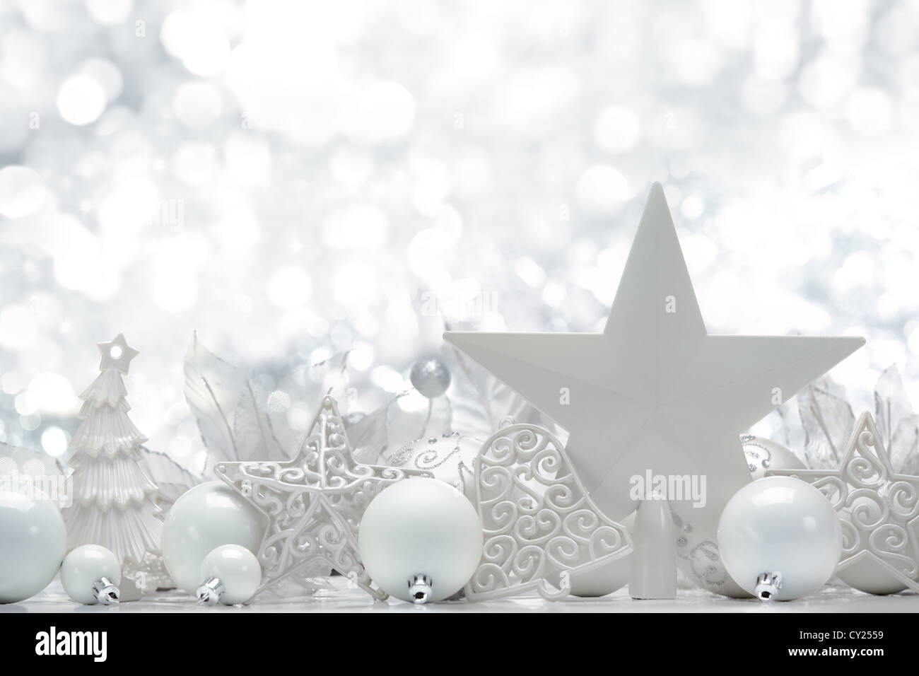 Christmas decoration on abstract background Stock Photo