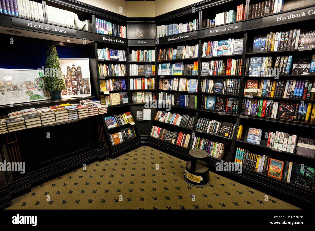 Bookstore interior, London, England, UK Stock Photo Alamy