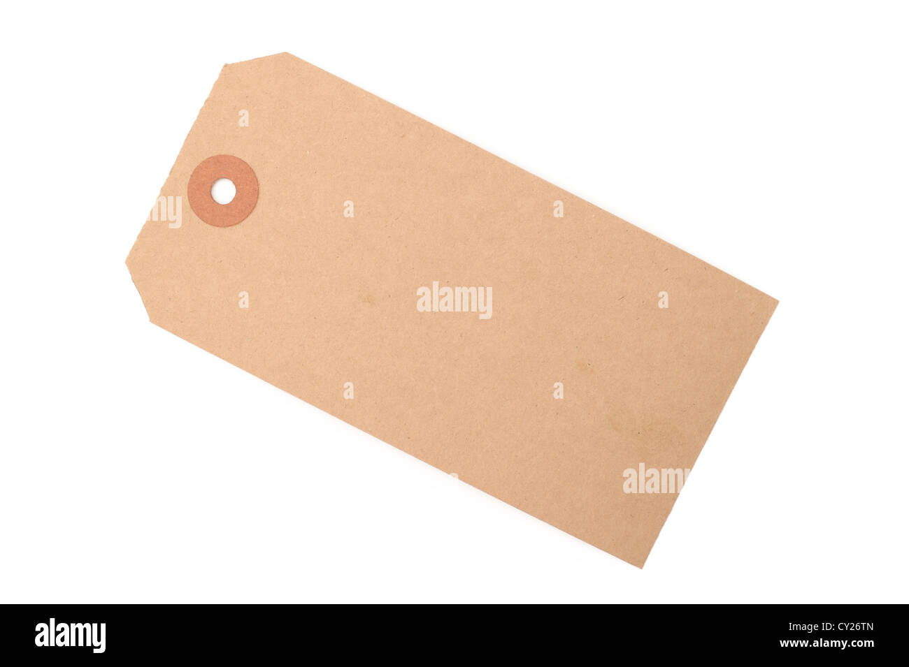 brown paper label Stock Photo