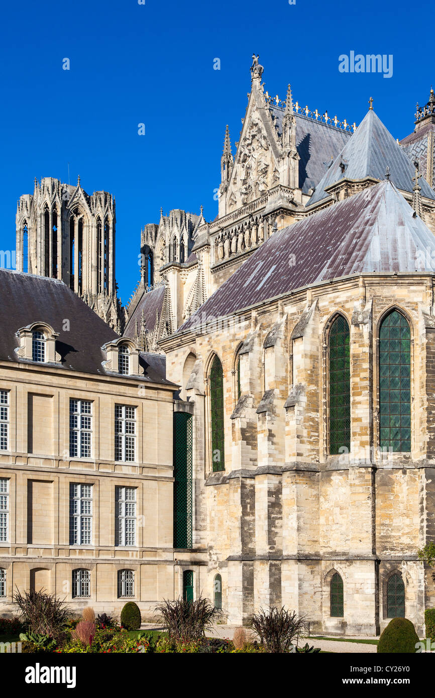 Rheims Cathedral of Notre Dame, Rheims, Champagne, France Stock Photo