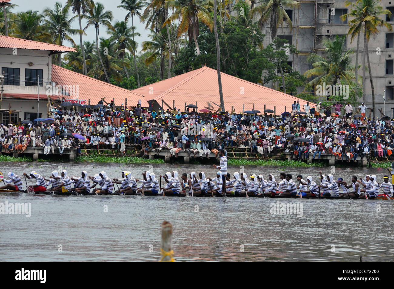 Nehru Boat Trophy Race held every year in Kerala. Stock Photo