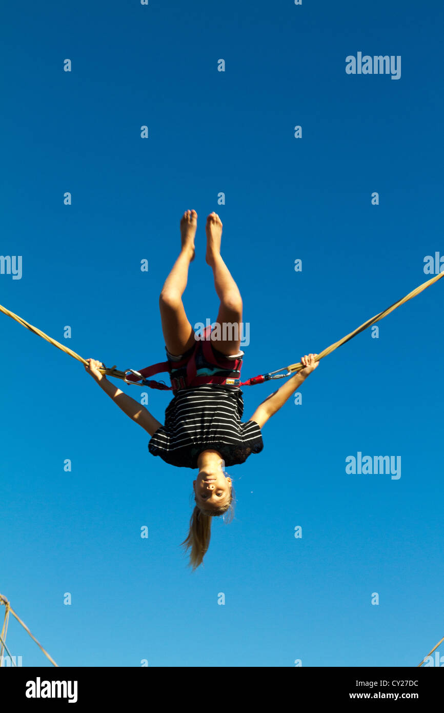 Bungee jumping girl hires stock photography and images Alamy