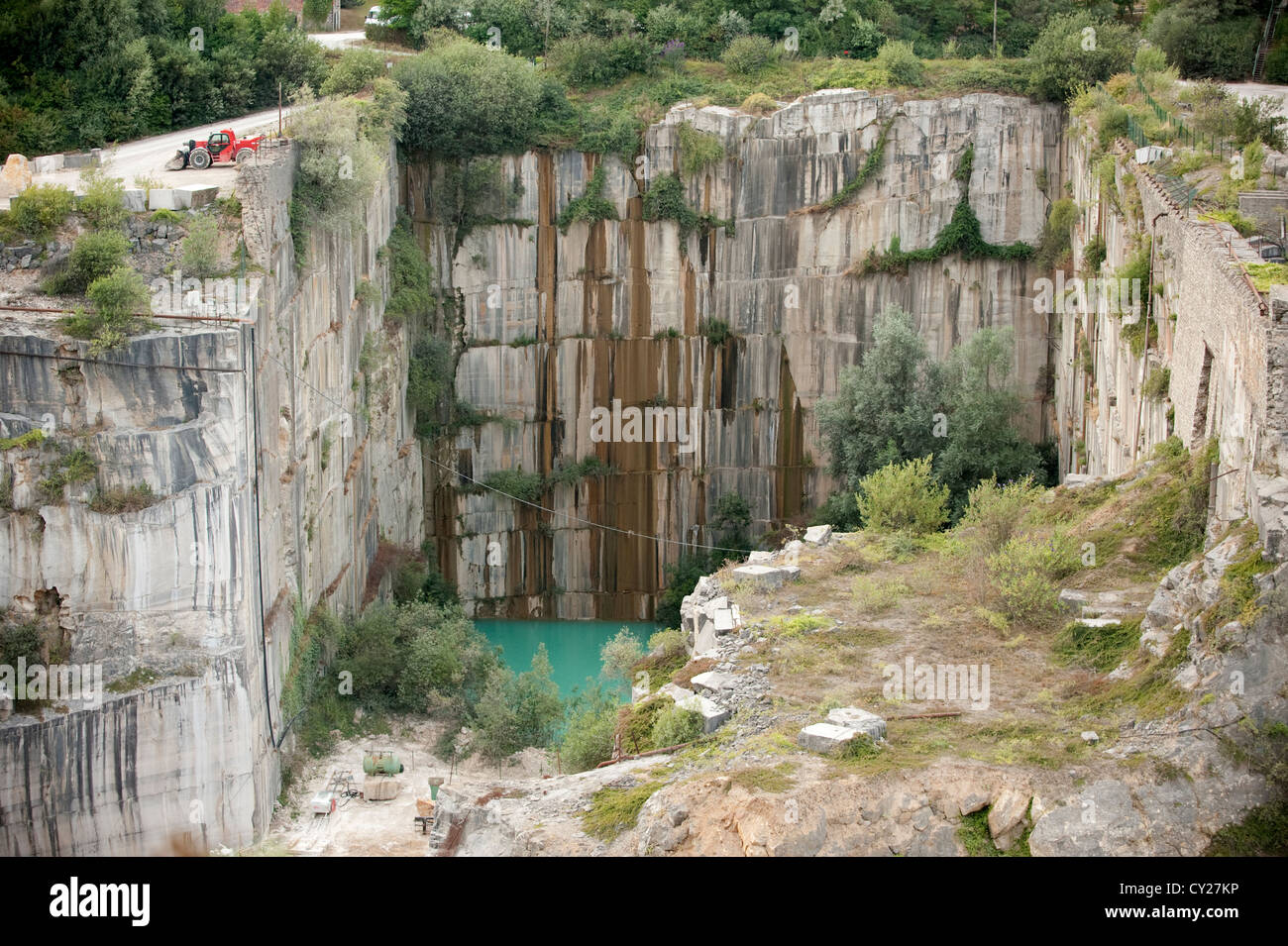 Marble Stone Quarry Le Courgain France Europe Stock Photo - Alamy