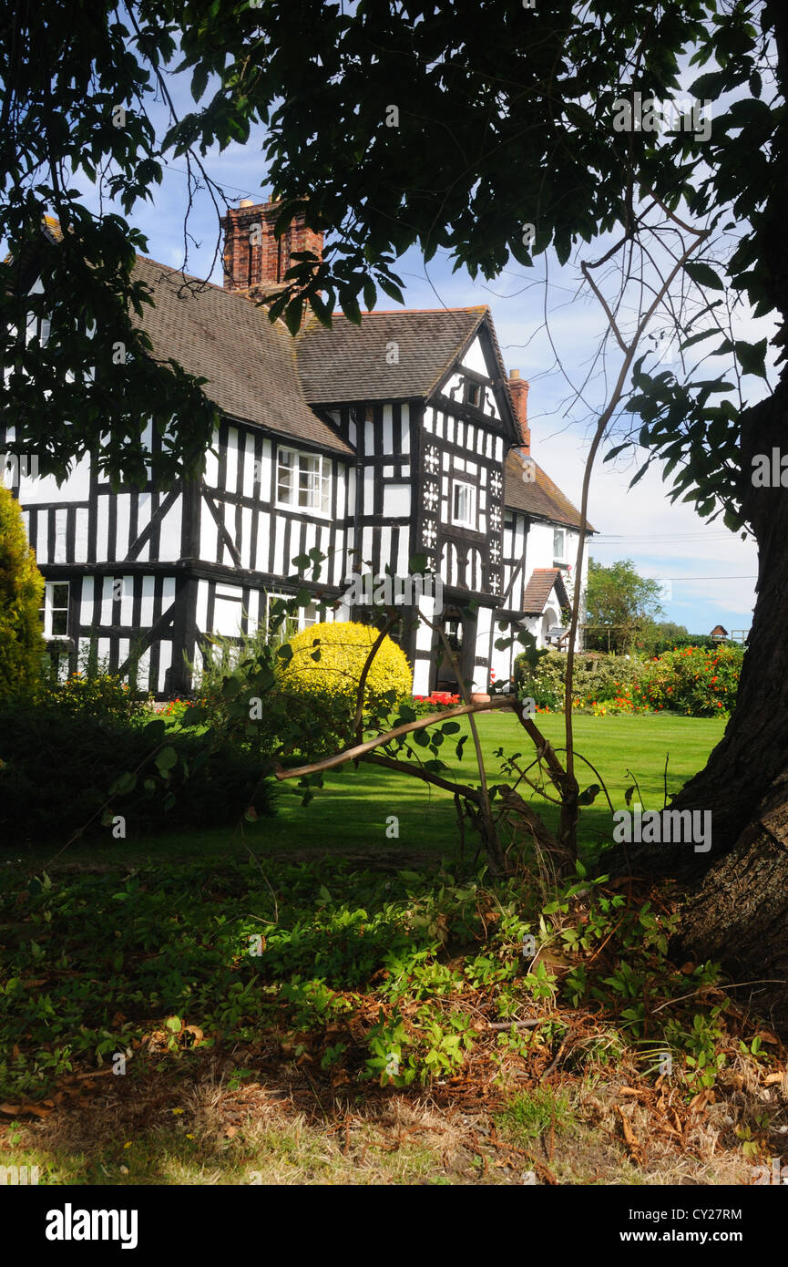 The mid17th c. Tudor House, in Uppington, Shropshire, England Stock